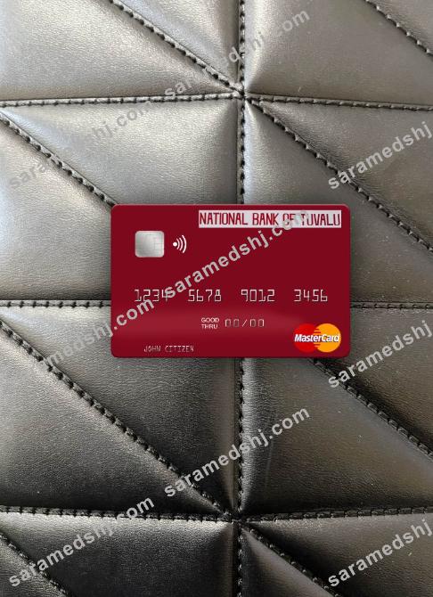 Tuvalu National Bank of Tuvalu mastercard photolook front